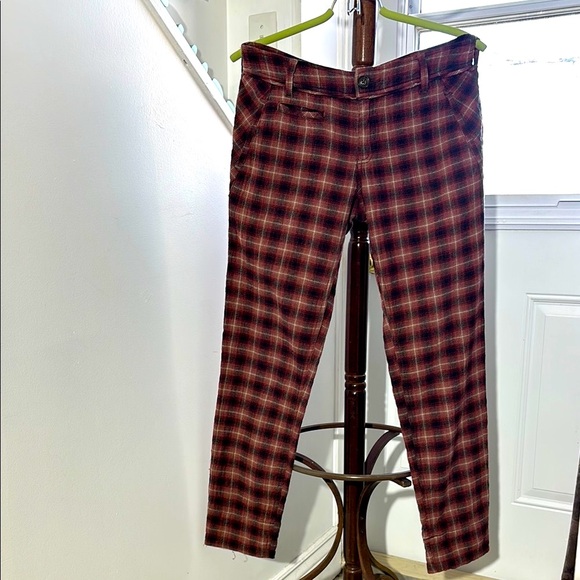 Free People Pants - Free People Women’s Plaid Pants 99% Cotton  size 4